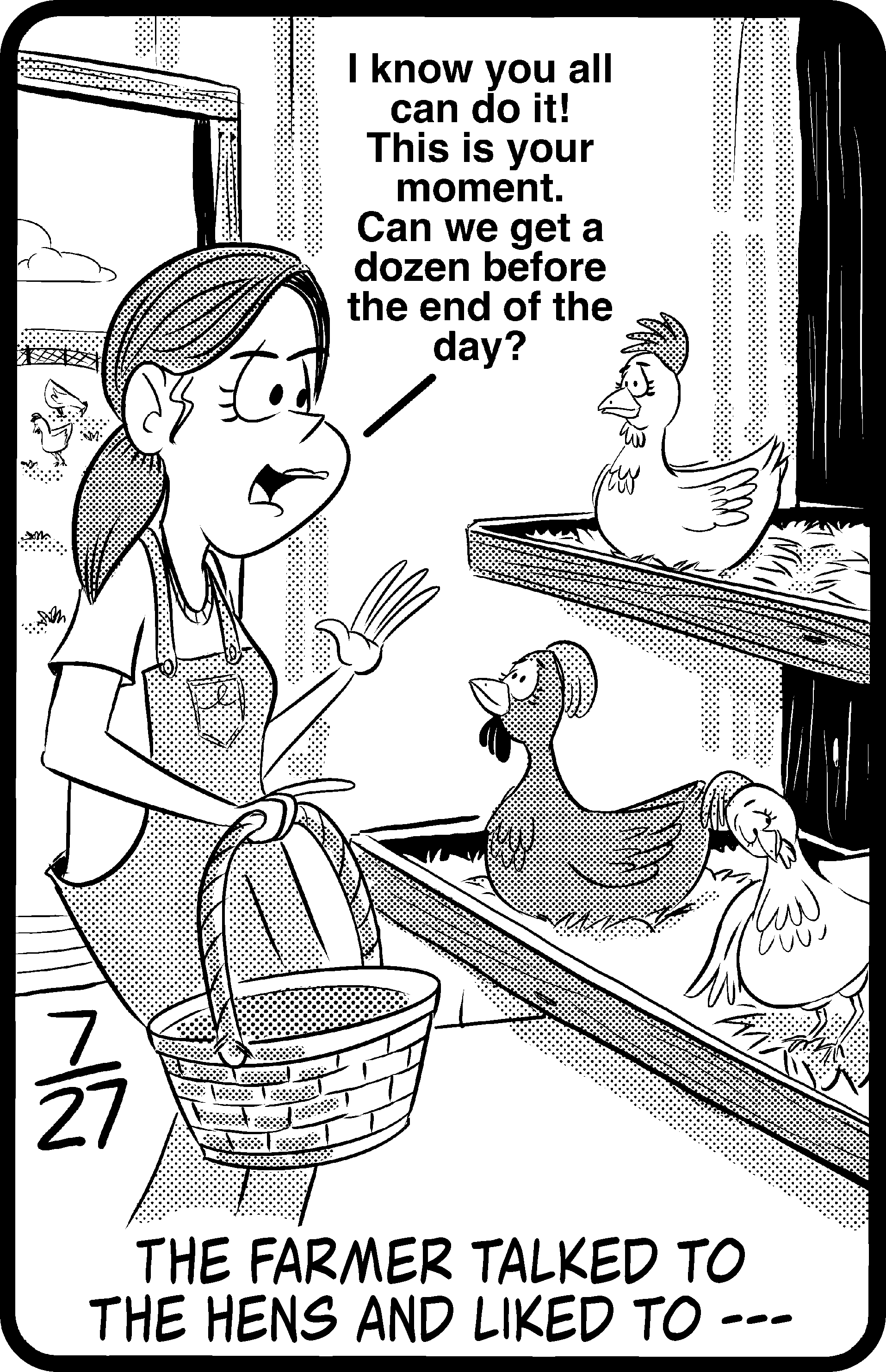 Daily Jumble answers today July 27 2026 cartoon by David Hoyt