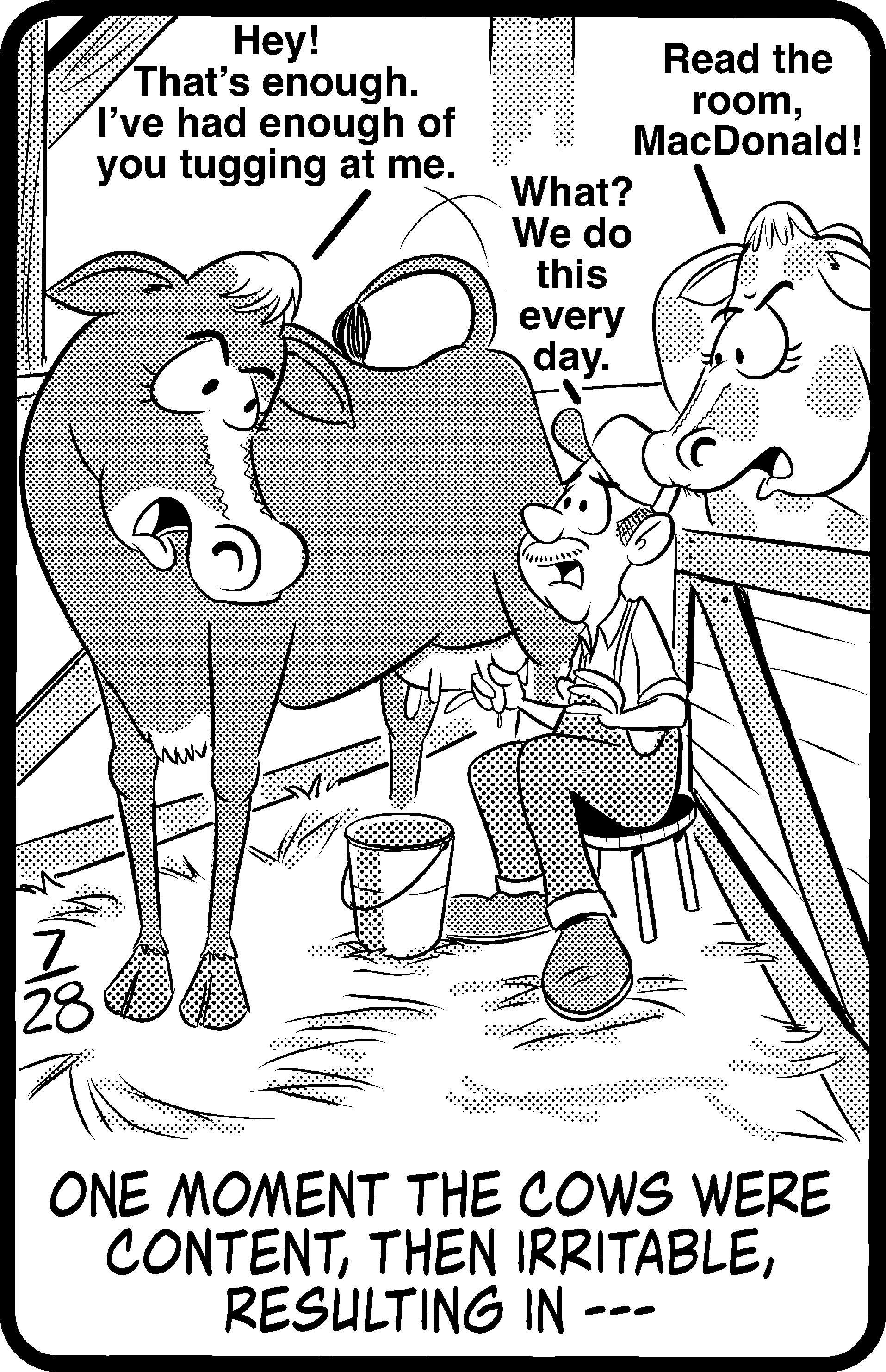 Daily Jumble answers today July 28 2026 cartoon by David Hoyt
